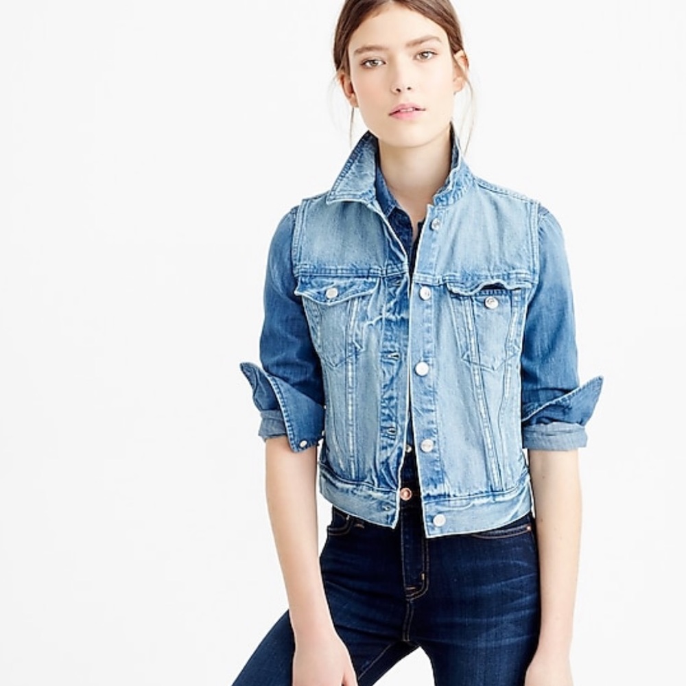 JCrew Women’s Denim Vest (Medium)